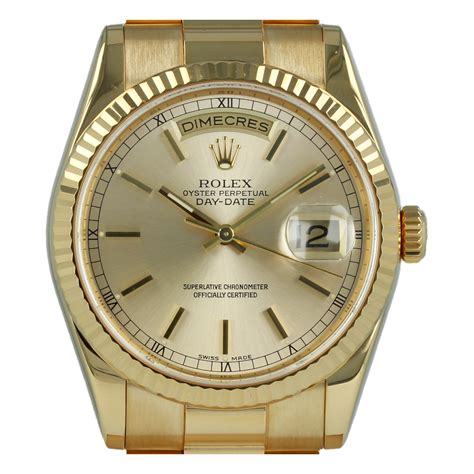 rolex day-date president 118238 36mm champagne|Rolex 118238 quickset.